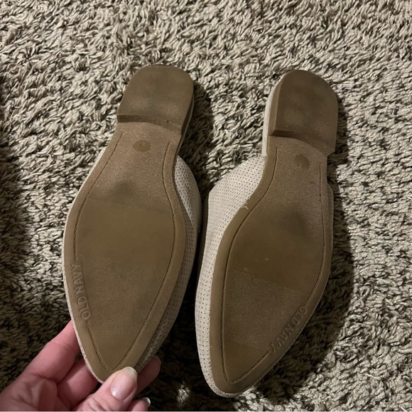 Faux-Suede Pointy-Toe Mule Flats, Size 9 - Picture 5 of 7